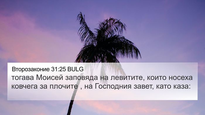 Второзаконие 31:25 BULG 4K Wallpaper - тогава Моисей заповяда на - 4K Wallpaper Bible Verse