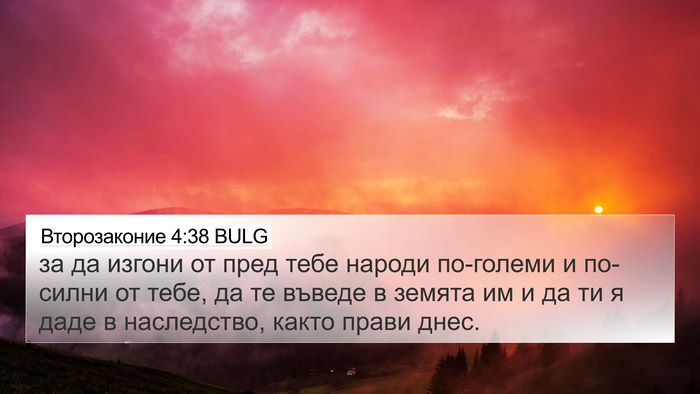 Второзаконие 4:38 BULG Bible Verse Image