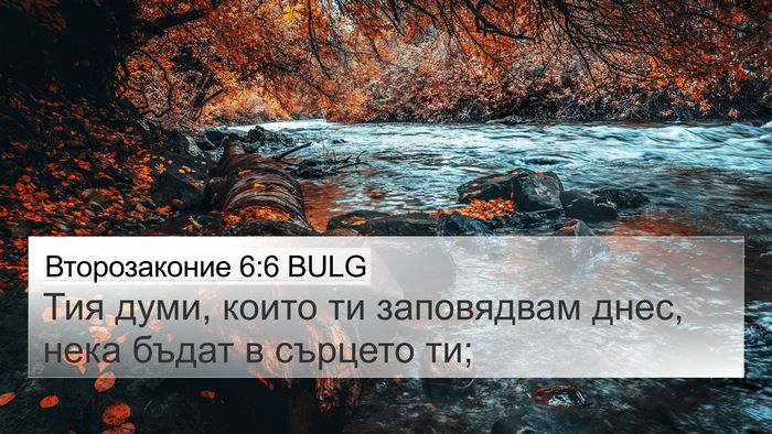 Второзаконие 6:6 BULG Bible Verse Image