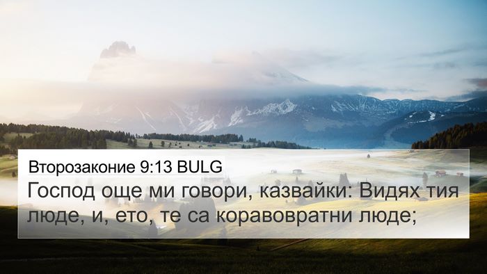 Второзаконие 9:13 BULG Bible Verse Image