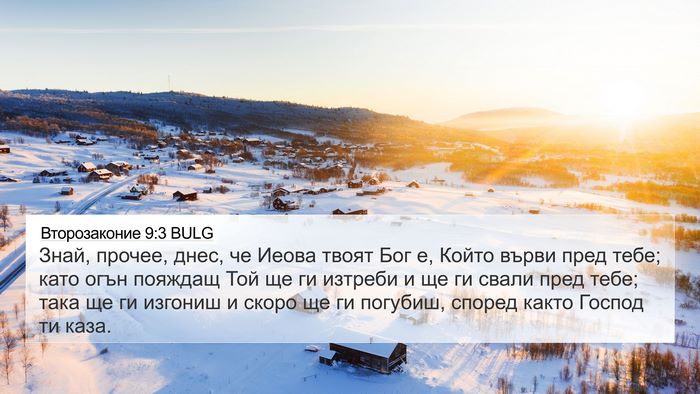Второзаконие 9:3 BULG Bible Verse Image