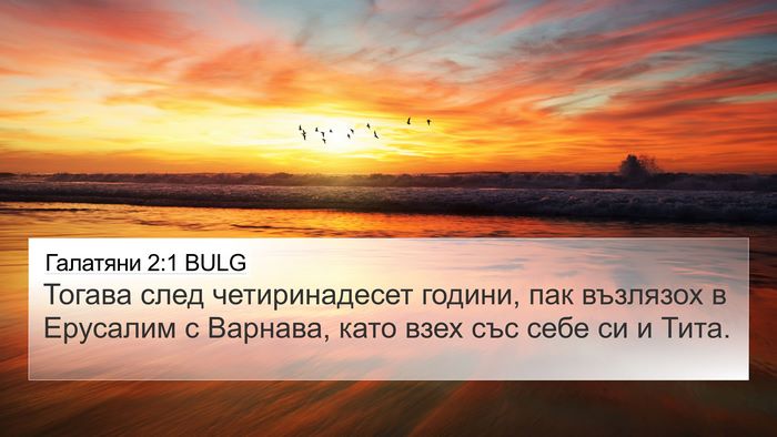 Галатяни 2:1 BULG Bible Verse Image