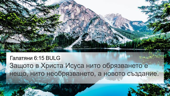 Галатяни 6:15 BULG Bible Verse Image