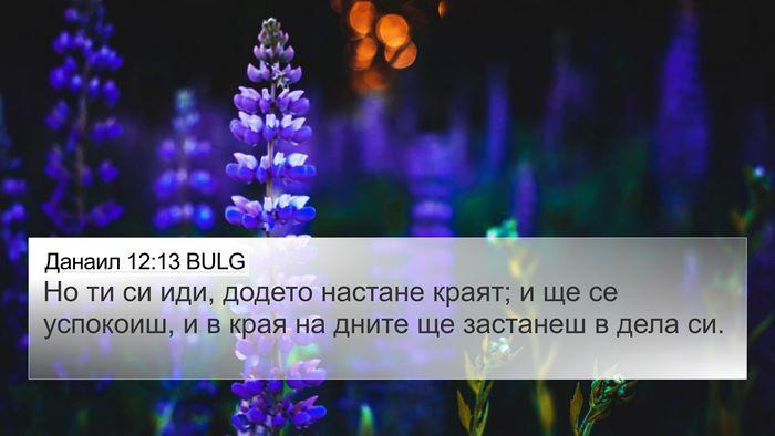 Данаил 12:13 BULG Bible Verse Image