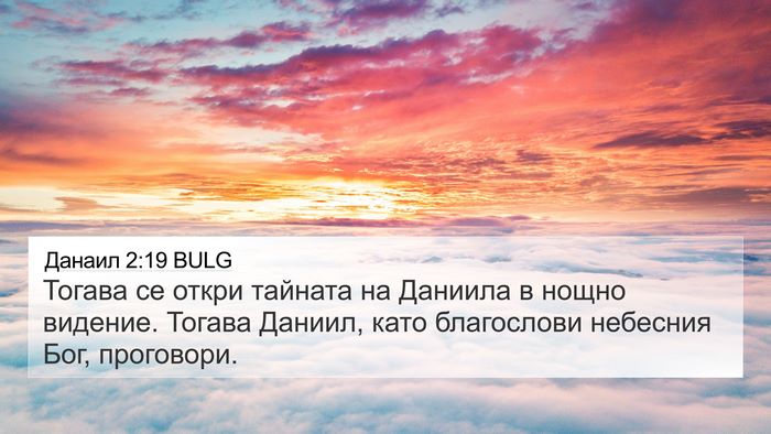 Данаил 2:19 BULG Bible Verse Image