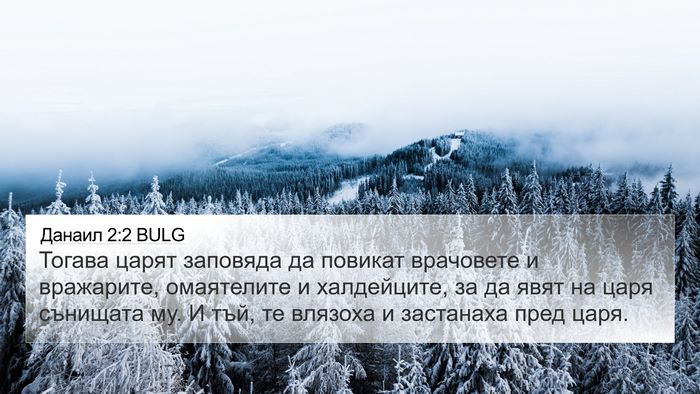 Данаил 2:2 BULG 4K Wallpaper - Тогава царят заповяда да - 4K Wallpaper Bible Verse
