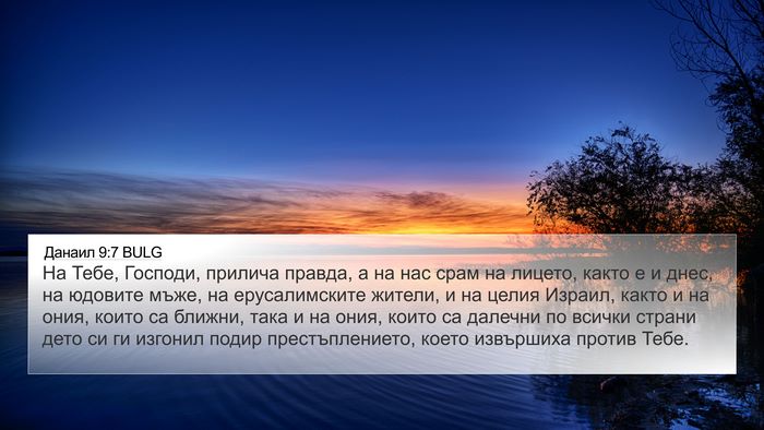 Данаил 9:7 BULG Bible Verse Image