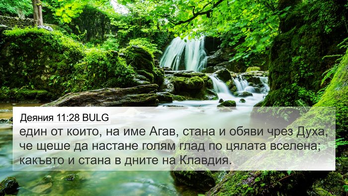 Деяния 11:28 BULG Bible Verse Image