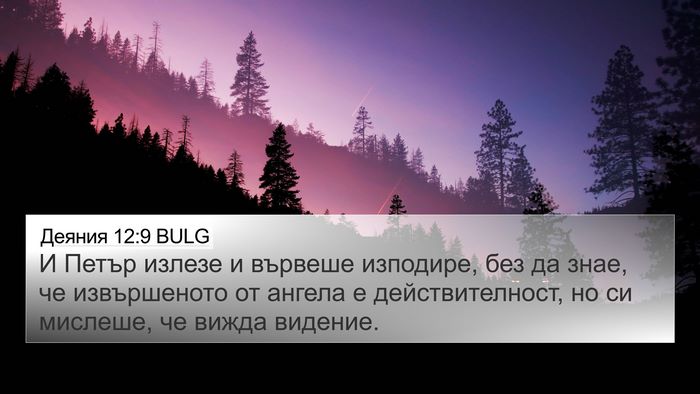 Деяния 12:9 BULG Bible Verse Image