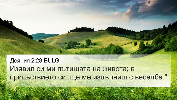 Деяния 2:28 BULG Bible Verse Image