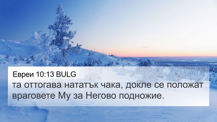 Евреи 10:13 BULG Bible Verse Image