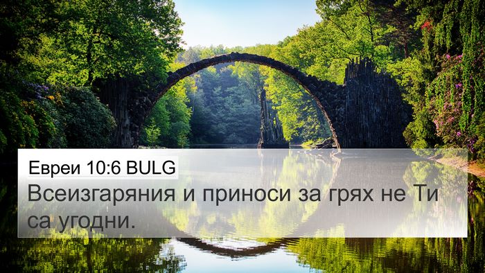 Евреи 10:6 BULG Bible Verse Image