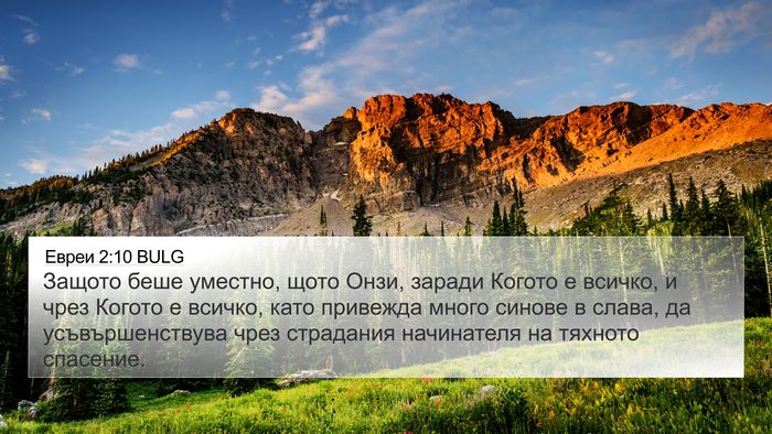 Евреи 2:10 BULG Bible Verse Image