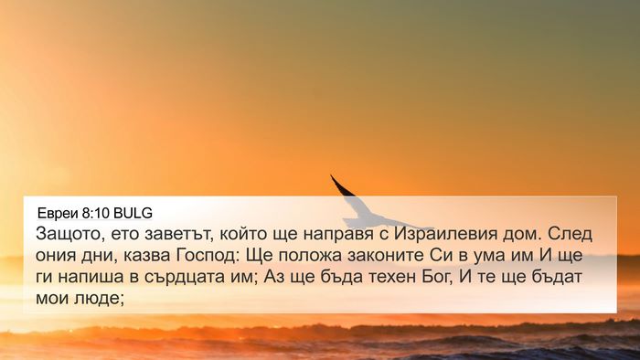 Евреи 8:10 BULG Bible Verse Image