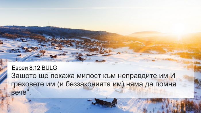 Евреи 8:12 BULG Bible Verse Image