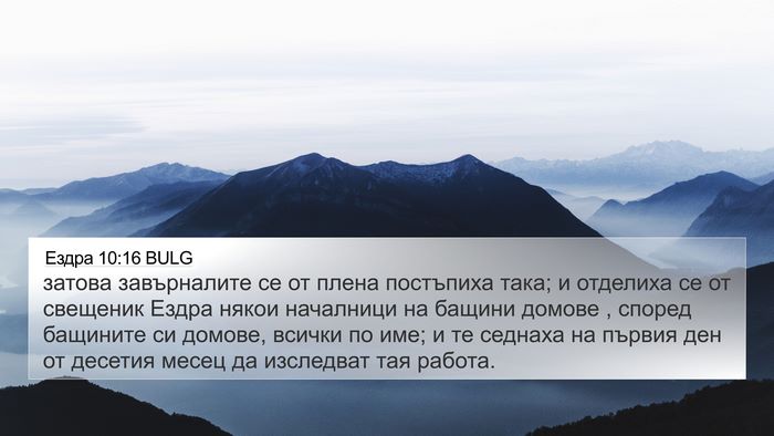 Ездра 10:16 BULG Bible Verse Image