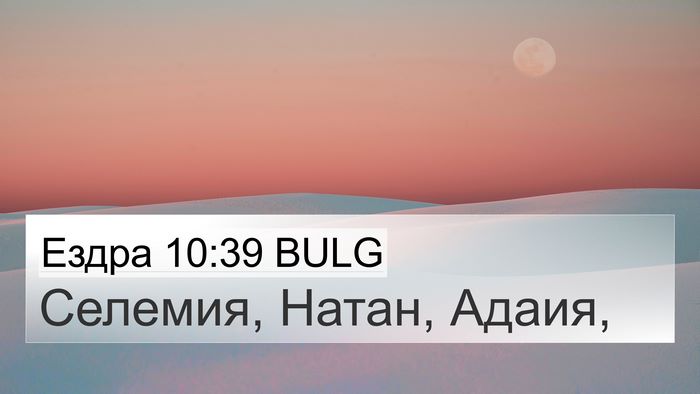 Ездра 10:39 BULG Bible Verse Image
