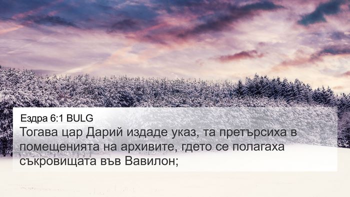 Ездра 6:1 BULG Bible Verse Image
