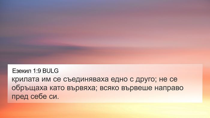 Езекил 1:9 BULG Bible Verse Image