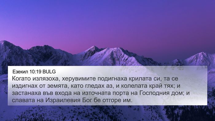 Езекил 10:19 BULG Bible Verse Image
