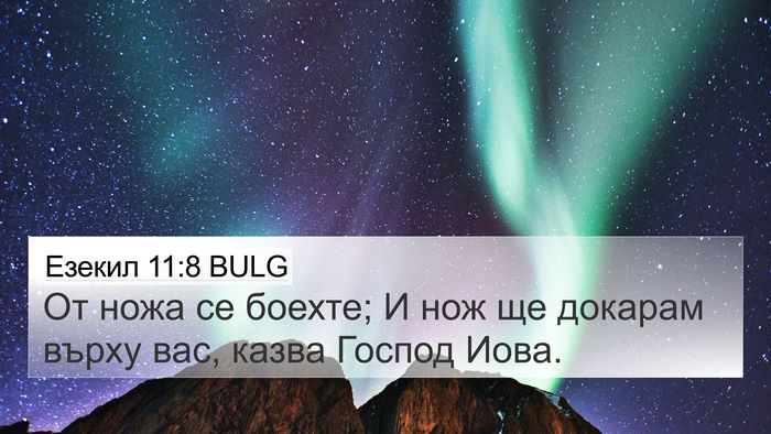 Езекил 11:8 BULG Bible Verse Image