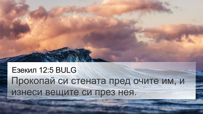 Езекил 12:5 BULG Bible Verse Image