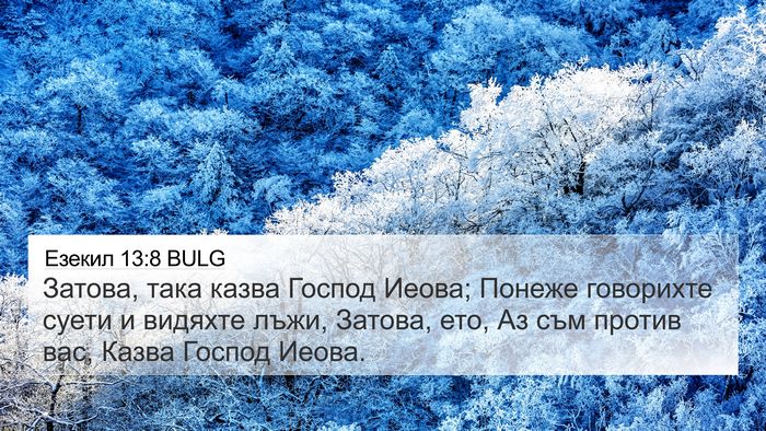 Езекил 13:8 BULG Bible Verse Image