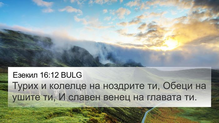 Езекил 16:12 BULG Bible Verse Image