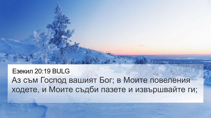 Езекил 20:19 BULG Bible Verse Image