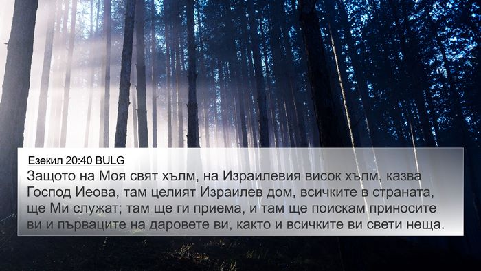 Езекил 20:40 BULG Bible Verse Image