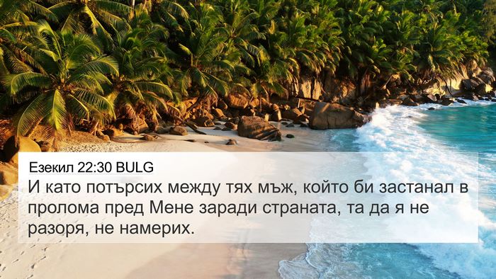 Езекил 22:30 BULG Bible Verse Image