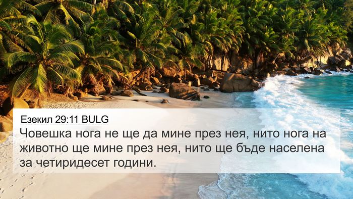 Езекил 29:11 BULG Bible Verse Image
