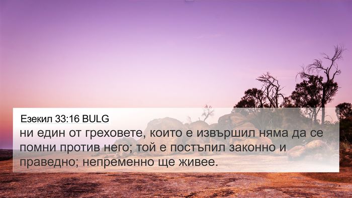 Езекил 33:16 BULG Bible Verse Image