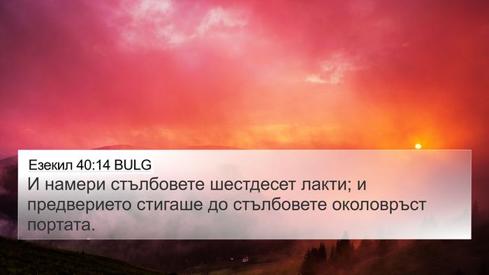 Езекил 40:14 BULG Bible Verse Image