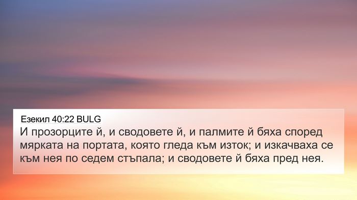 Езекил 40:22 BULG Bible Verse Image