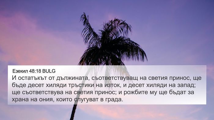 Езекил 48:18 BULG Bible Verse Image
