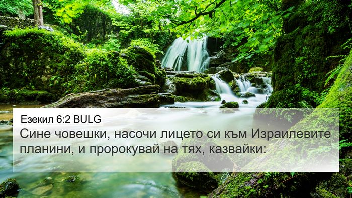 Езекил 6:2 BULG Bible Verse Image