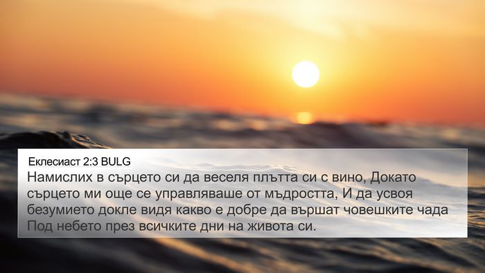 Еклесиаст 2:3 BULG Bible Verse Image