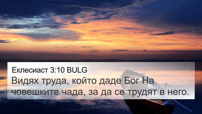 Еклесиаст 3:10 BULG Bible Verse Image