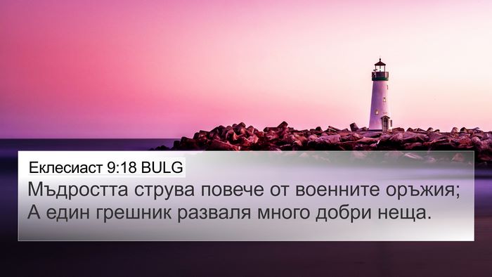 Еклесиаст 9:18 BULG Bible Verse Image