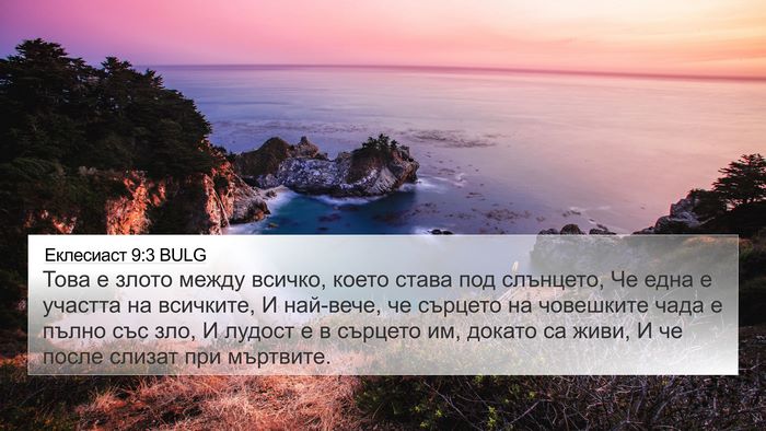 Еклесиаст 9:3 BULG Bible Verse Image