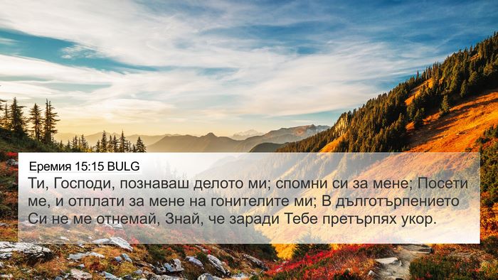 Еремия 15:15 BULG Bible Verse Image