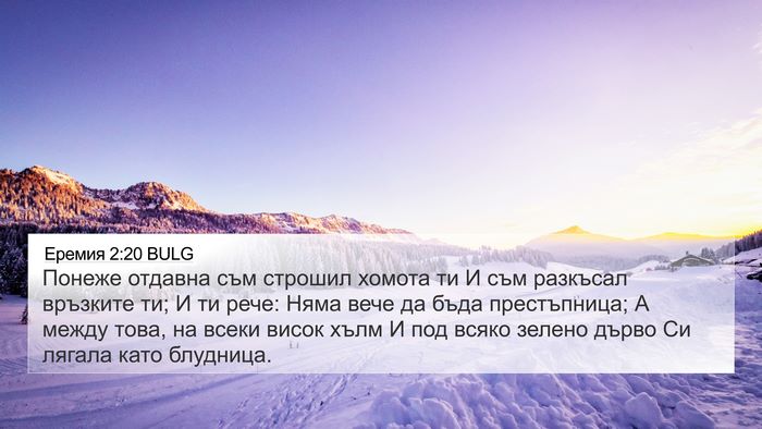 Еремия 2:20 BULG Bible Verse Image