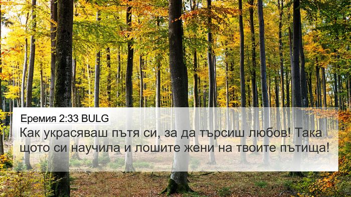 Еремия 2:33 BULG Bible Verse Image