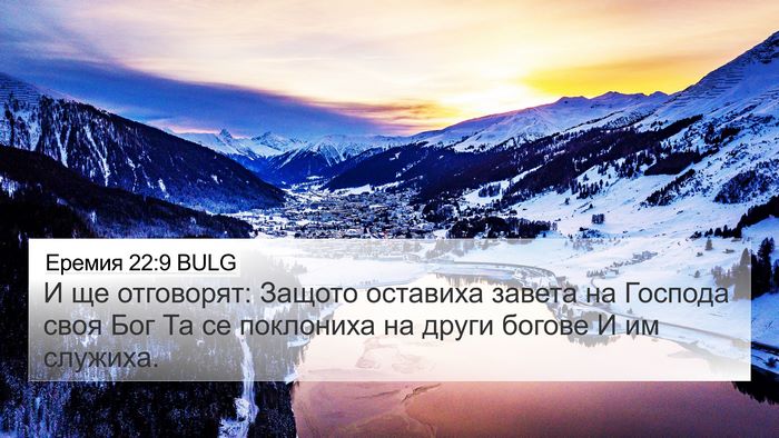 Еремия 22:9 BULG Bible Verse Image
