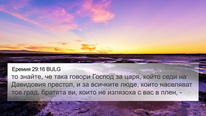 Еремия 29:16 BULG Bible Verse Image