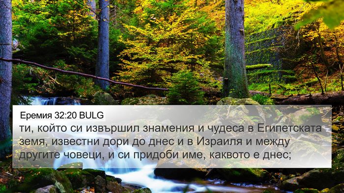 Еремия 32:20 BULG Bible Verse Image