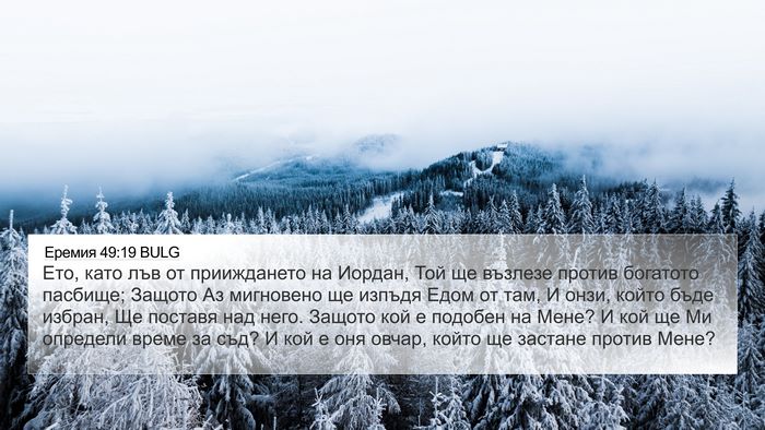Еремия 49:19 BULG Bible Verse Image