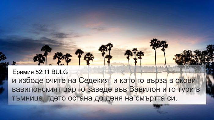Еремия 52:11 BULG Bible Verse Image