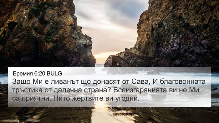 Еремия 6:20 BULG Bible Verse Image